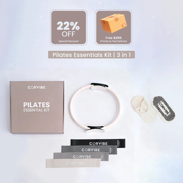 Pilates Beginner's Kit | 3 in 1 | Your Foundation for Pilates Strength