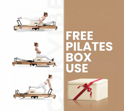 Apex Studio Pilates Reformer Beige | Studio Performance, Home Convenience