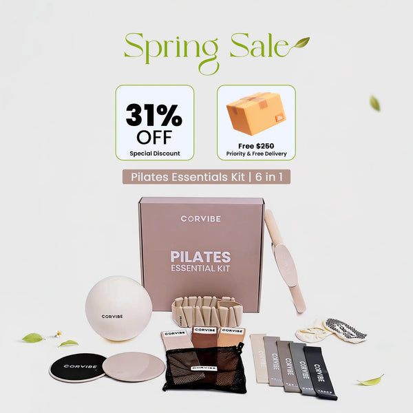 Pilates Essentials Kit | 6 in 1 | Your Guide to a Stronger Core
