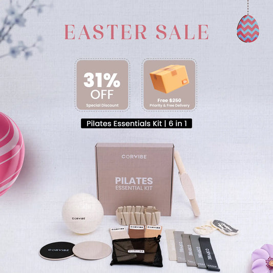 Pilates Essentials Kit | 6 in 1 | Your Guide to a Stronger Core