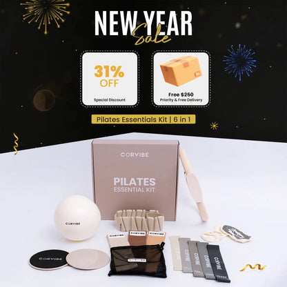 Pilates Essentials Kit | 6 in 1 | Your Guide to a Stronger Core
